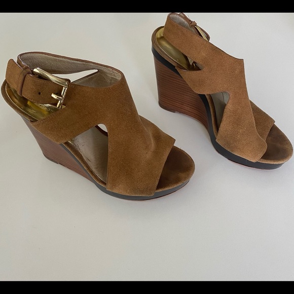 Michael Kors Genuine Suede Wedges gently used - Picture 3 of 4